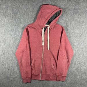 Knickerbocker Vintage Design Full Zip Hoodie Red Maroon Mens Size XL #1723